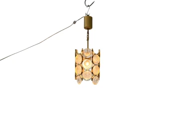 Hollywood Regency Pendant Lamp by Gaetano Sciolari for Palwa Germany, 1970s